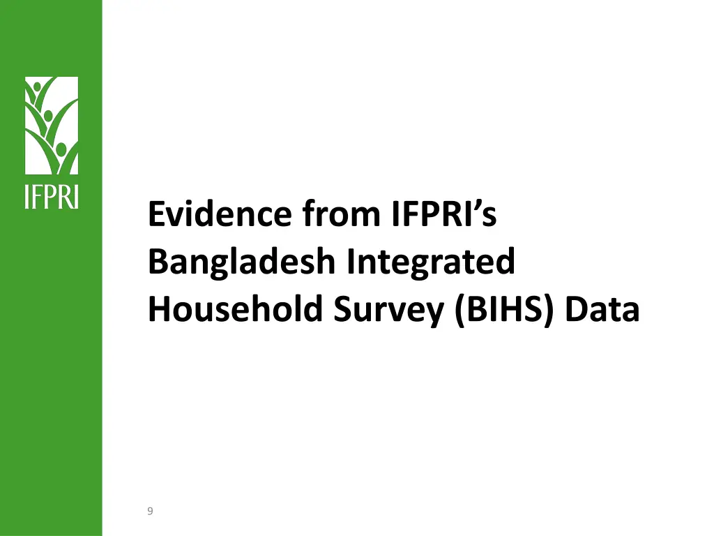 evidence from ifpri s bangladesh integrated