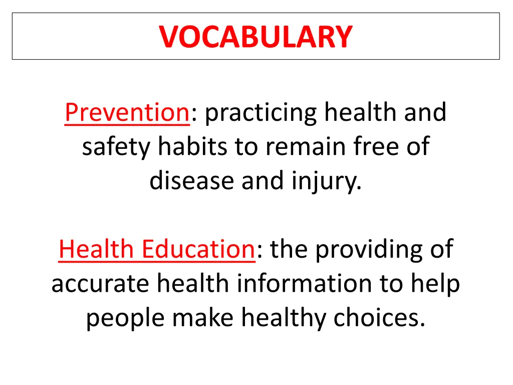 vocabulary 1