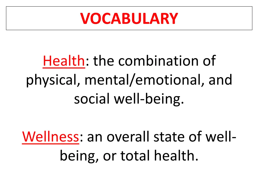 vocabulary