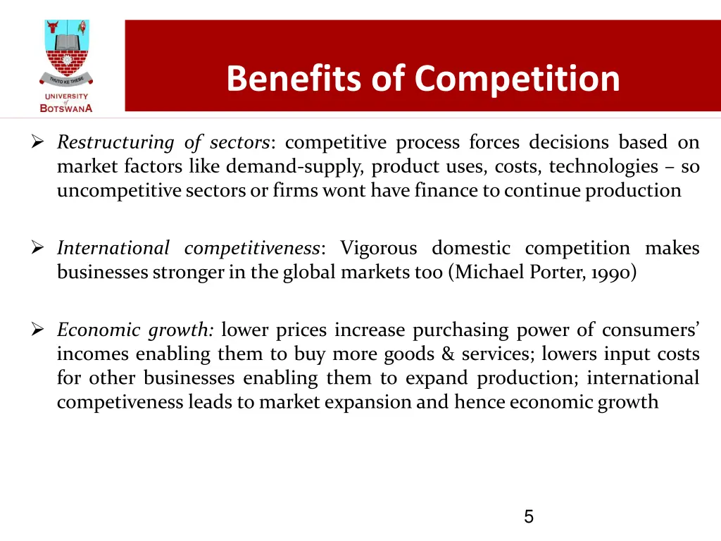 benefits of competition 1