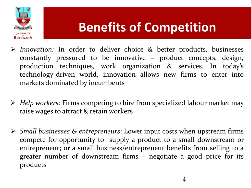 benefits of competition