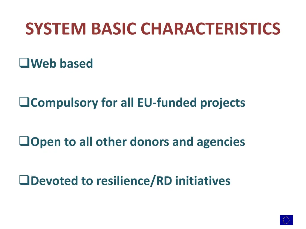 system basic characteristics