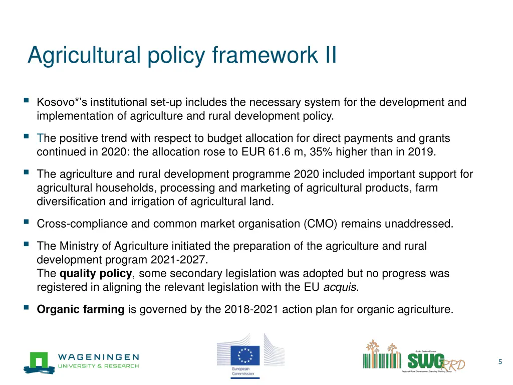 agricultural policy framework ii