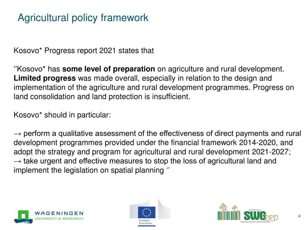 agricultural policy framework