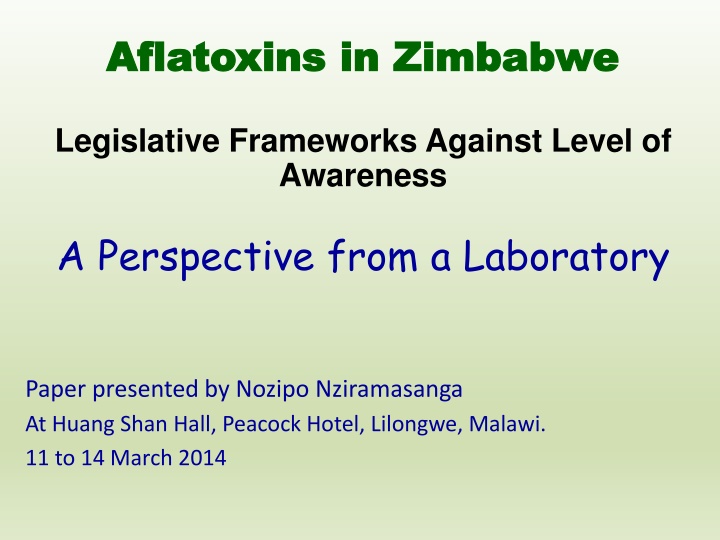 aflatoxins in zimbabwe aflatoxins in zimbabwe