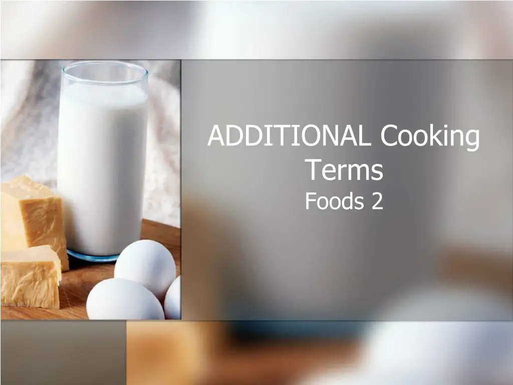 additional cooking terms foods 2