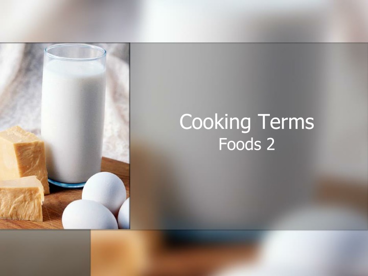 cooking terms foods 2