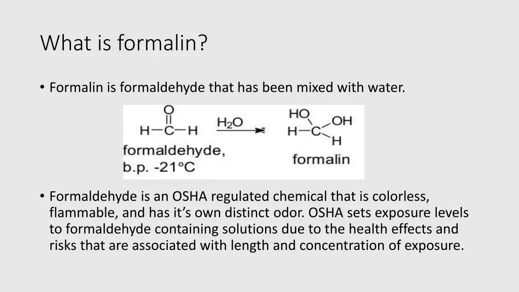 what is formalin