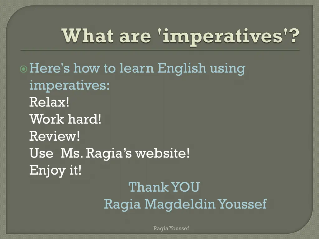 here s how to learn english using imperatives