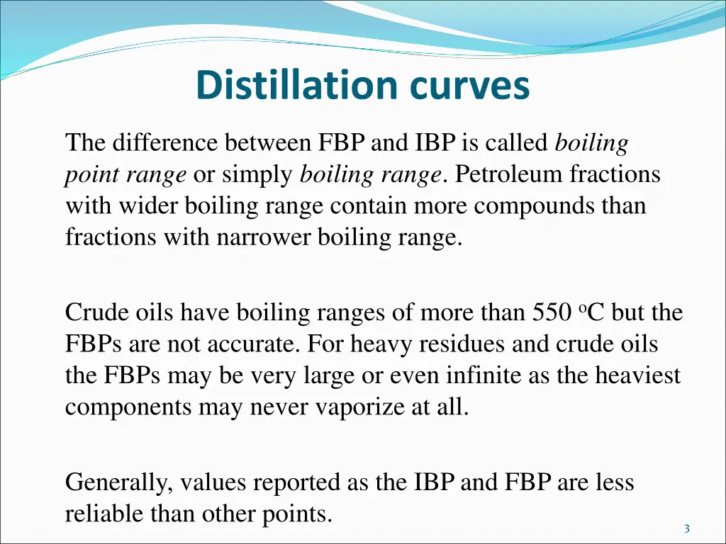 distillation curves 1