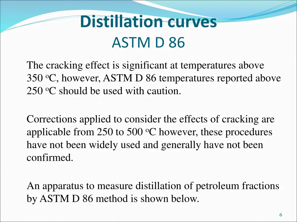 distillation curves astm d 86 1