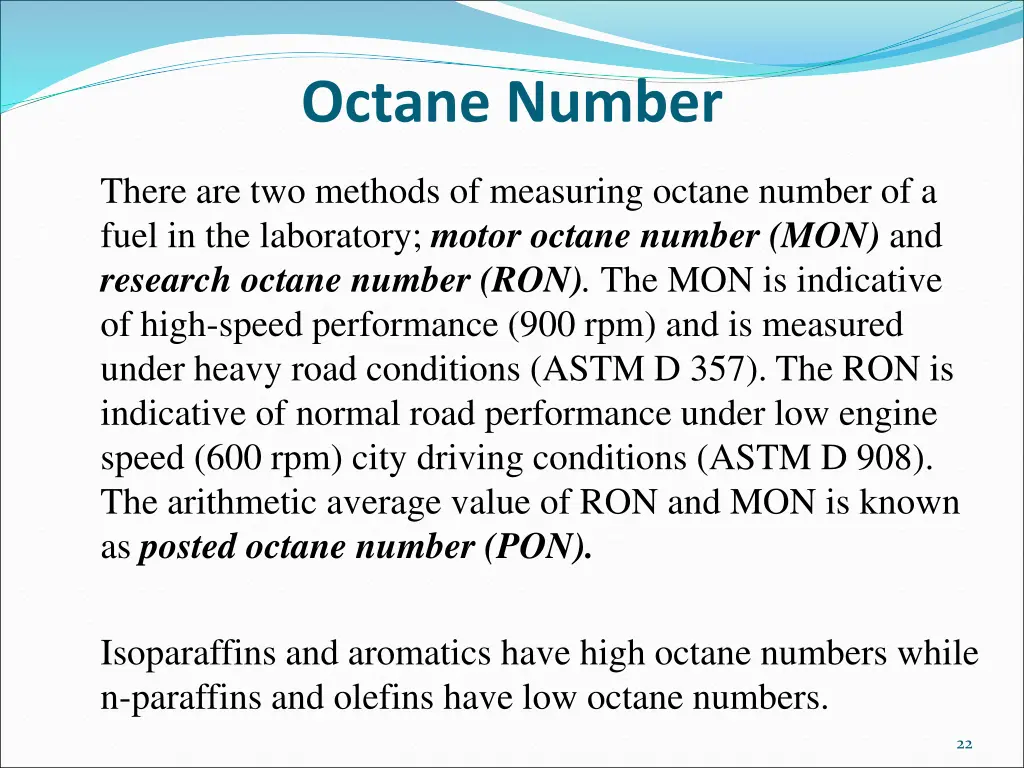 octane number 1