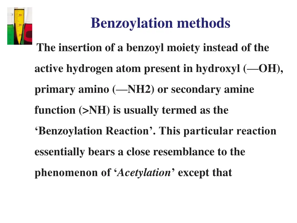 benzoylation methods