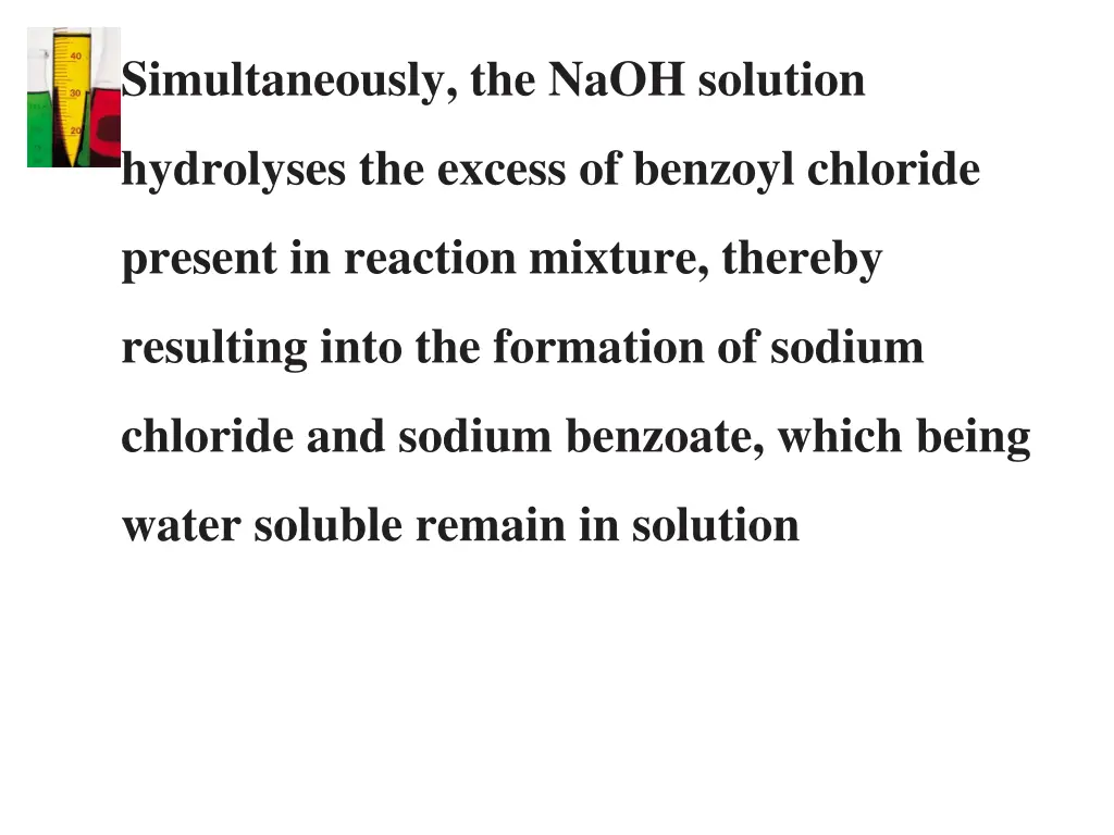 simultaneously the naoh solution