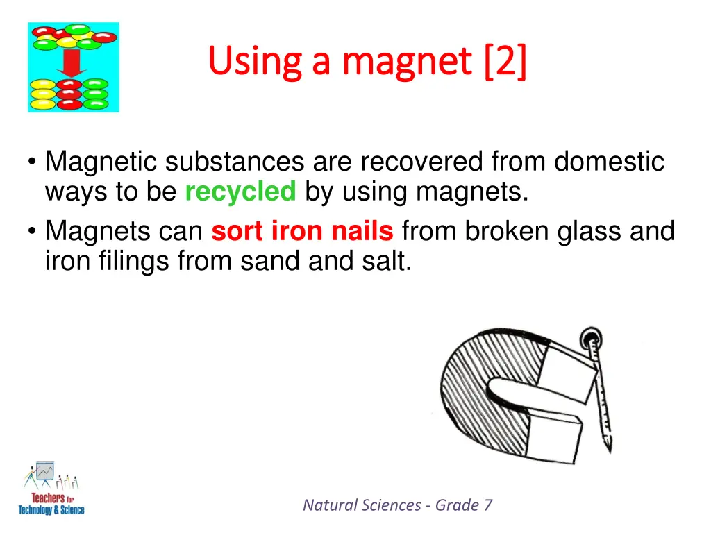 using a magnet 2 using a magnet 2