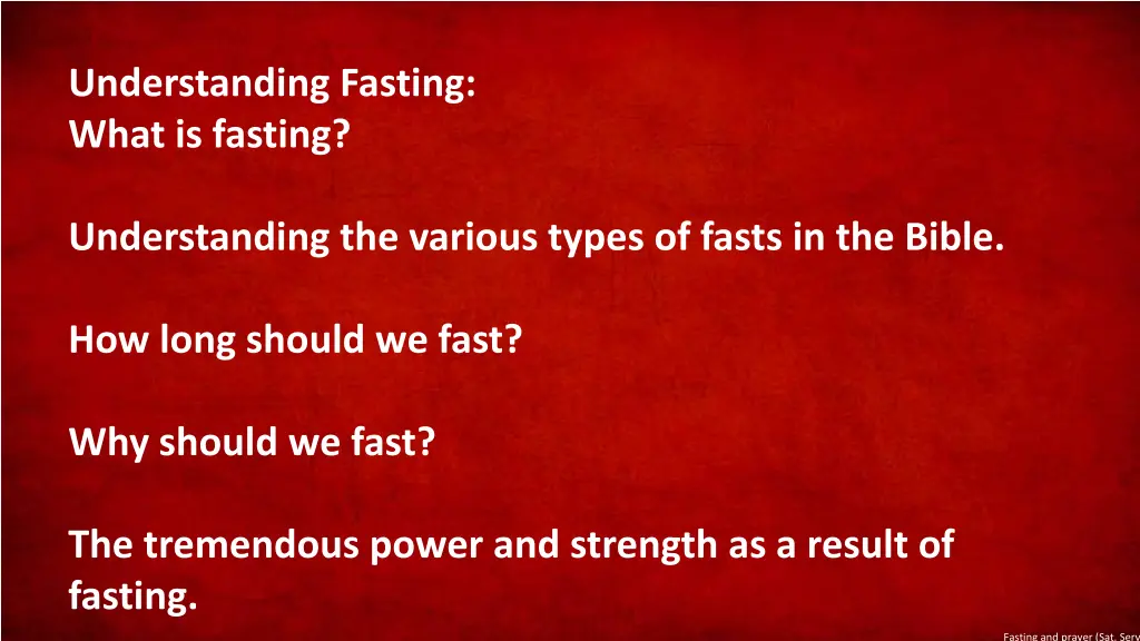 understanding fasting what is fasting