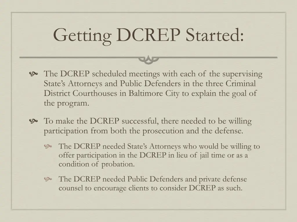 getting dcrep started