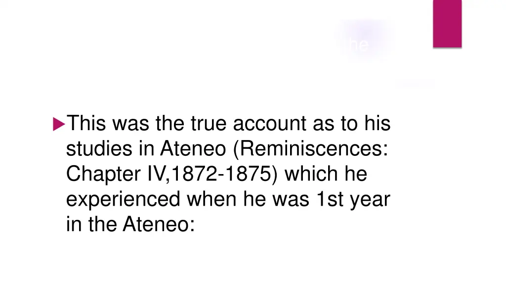 1st year in ateneo emergence in the class