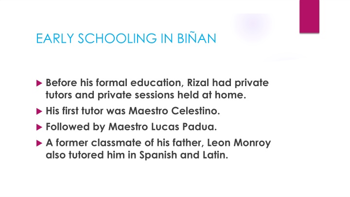 early schooling in bi an