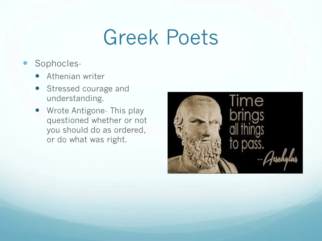 greek poets 1