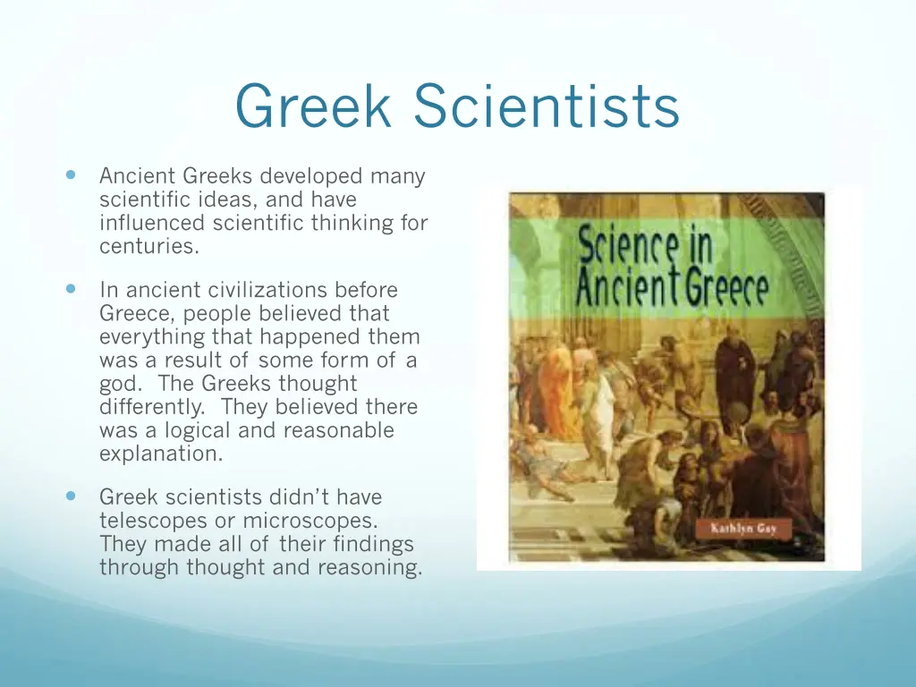 greek scientists