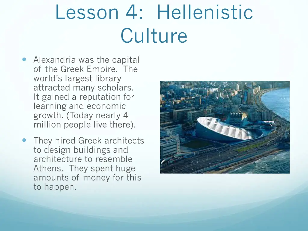 lesson 4 hellenistic culture