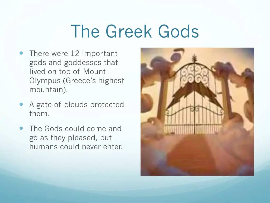 the greek gods