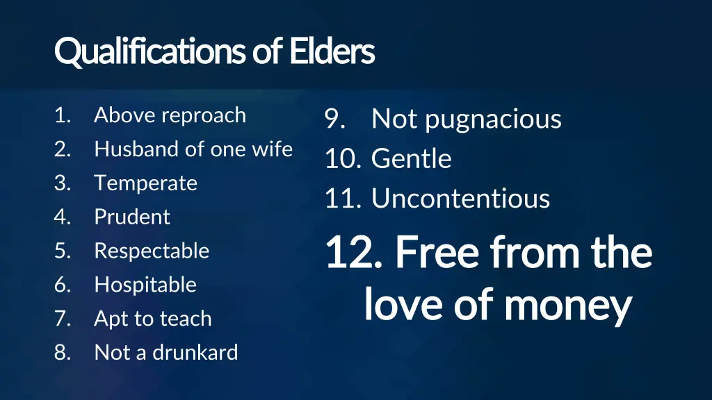 qualifications of elders qualifications of elders 11