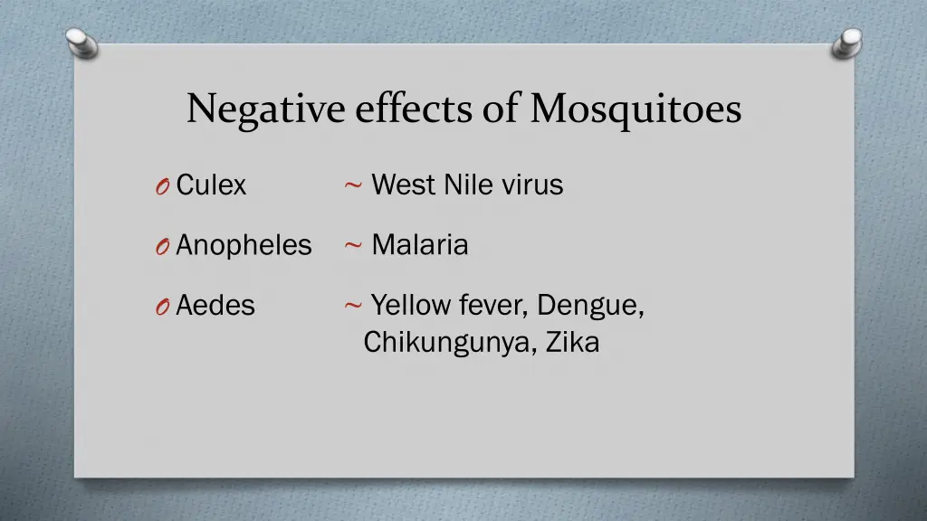 negative effects of mosquitoes