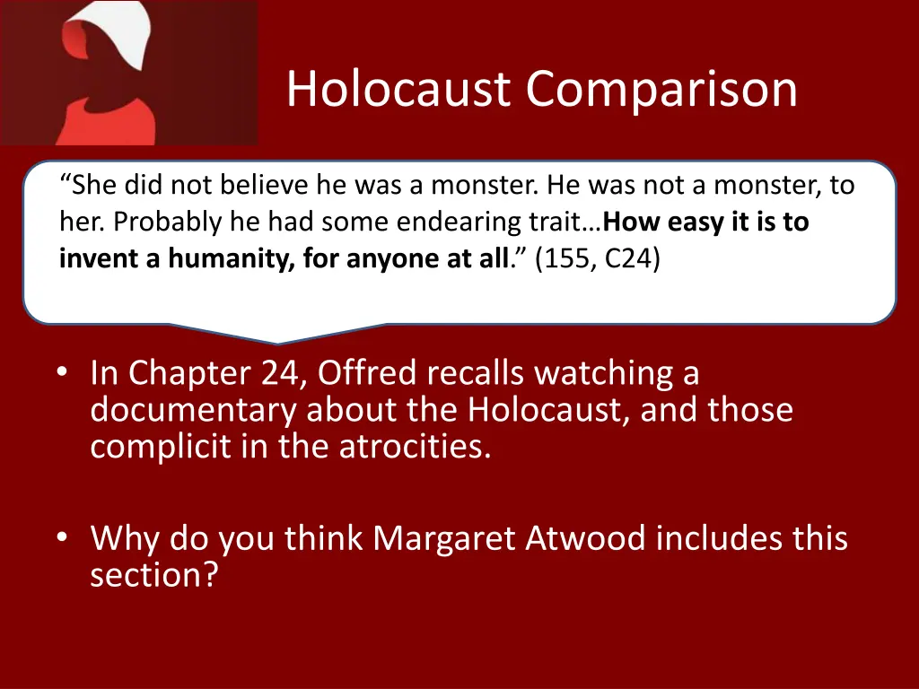 holocaust comparison