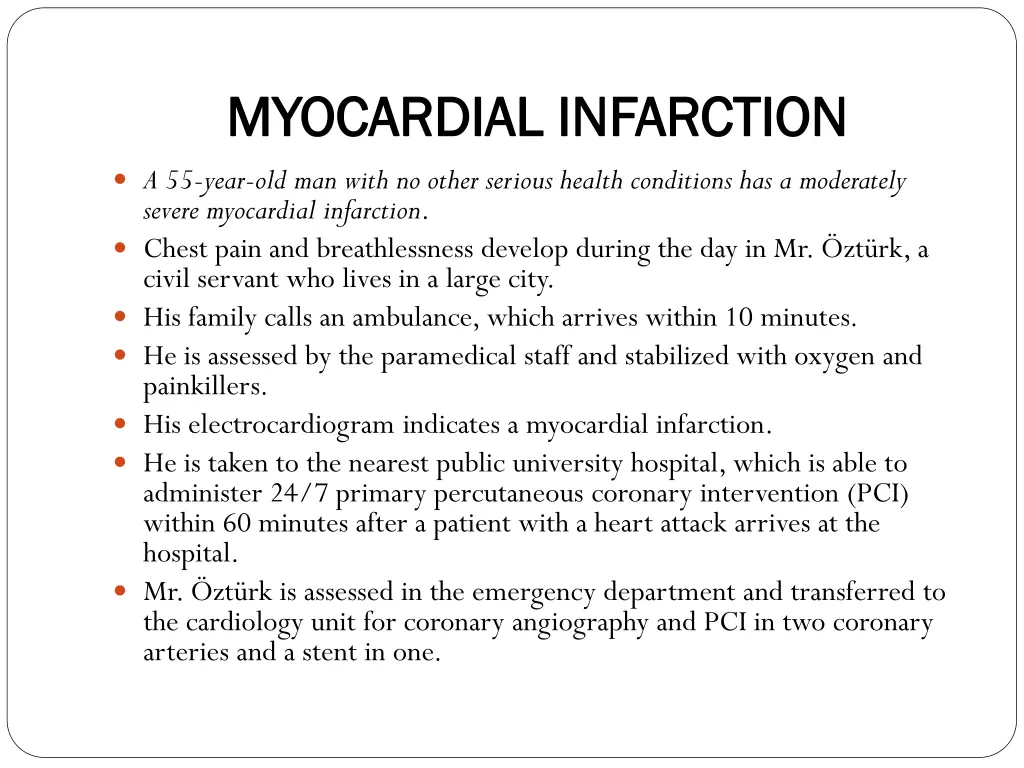 myocardial infarction myocardial infarction