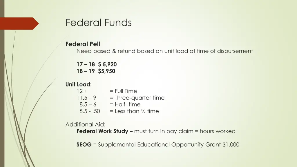 federal funds