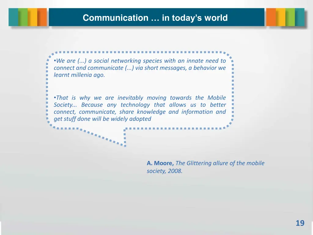 communication in today s world