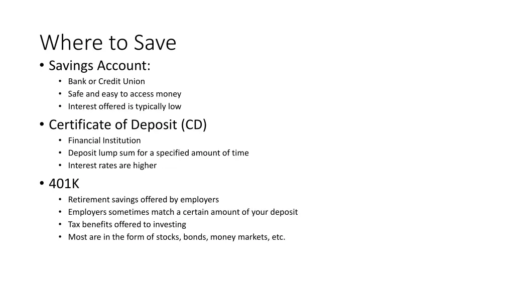 where to save savings account bank or credit