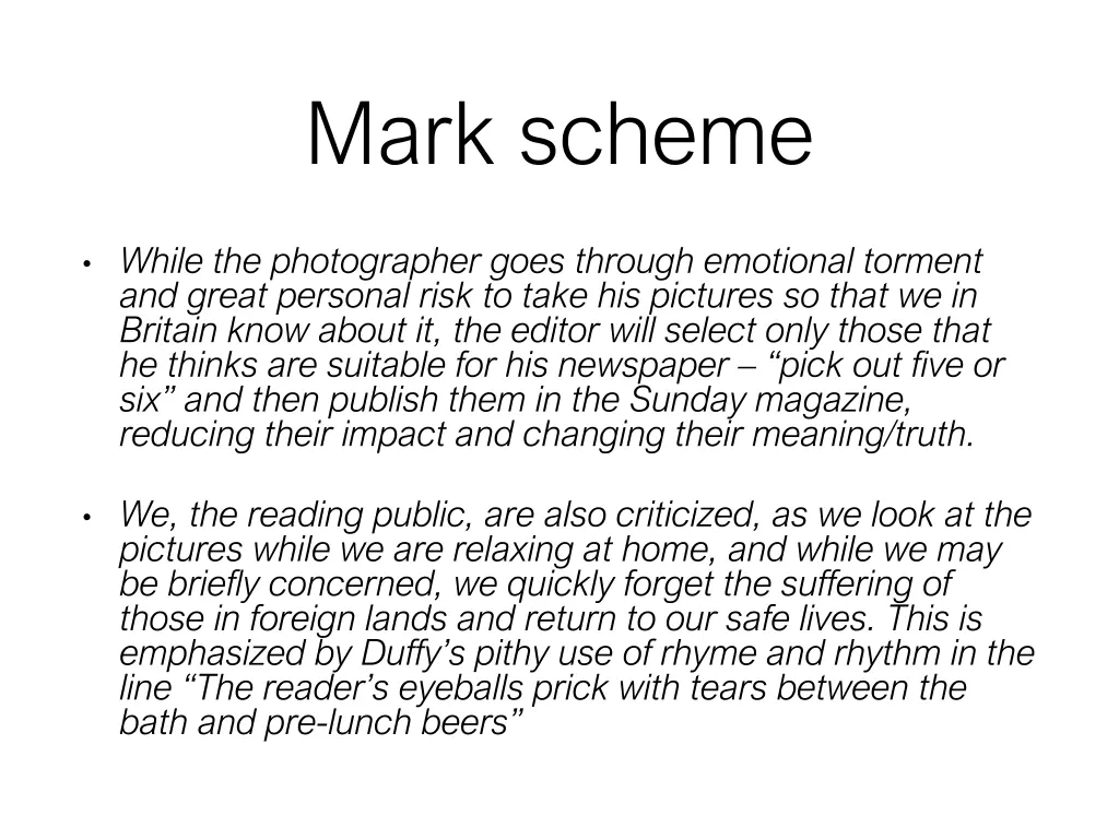 mark scheme 3