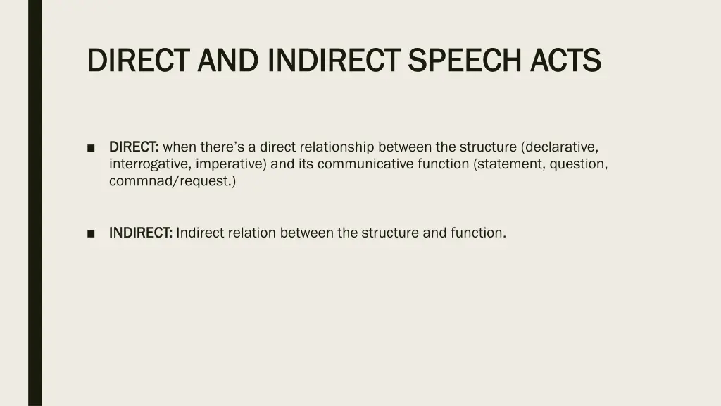 direct and indirect speech acts direct