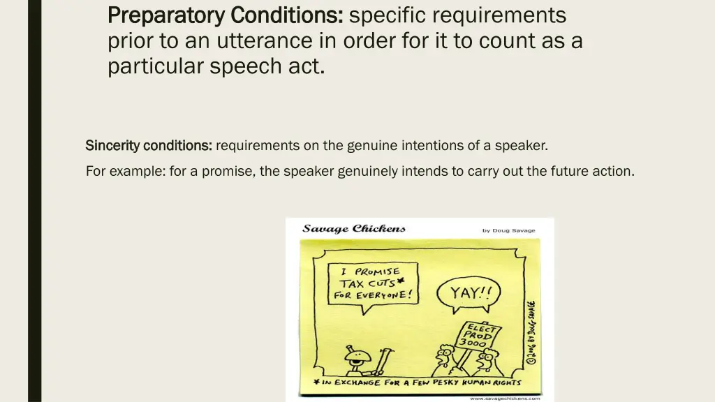 preparatory preparatory conditions prior