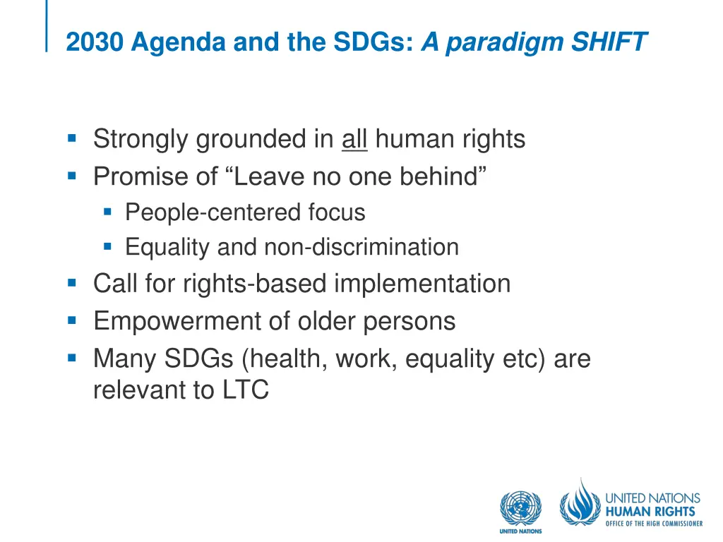 2030 agenda and the sdgs a paradigm shift