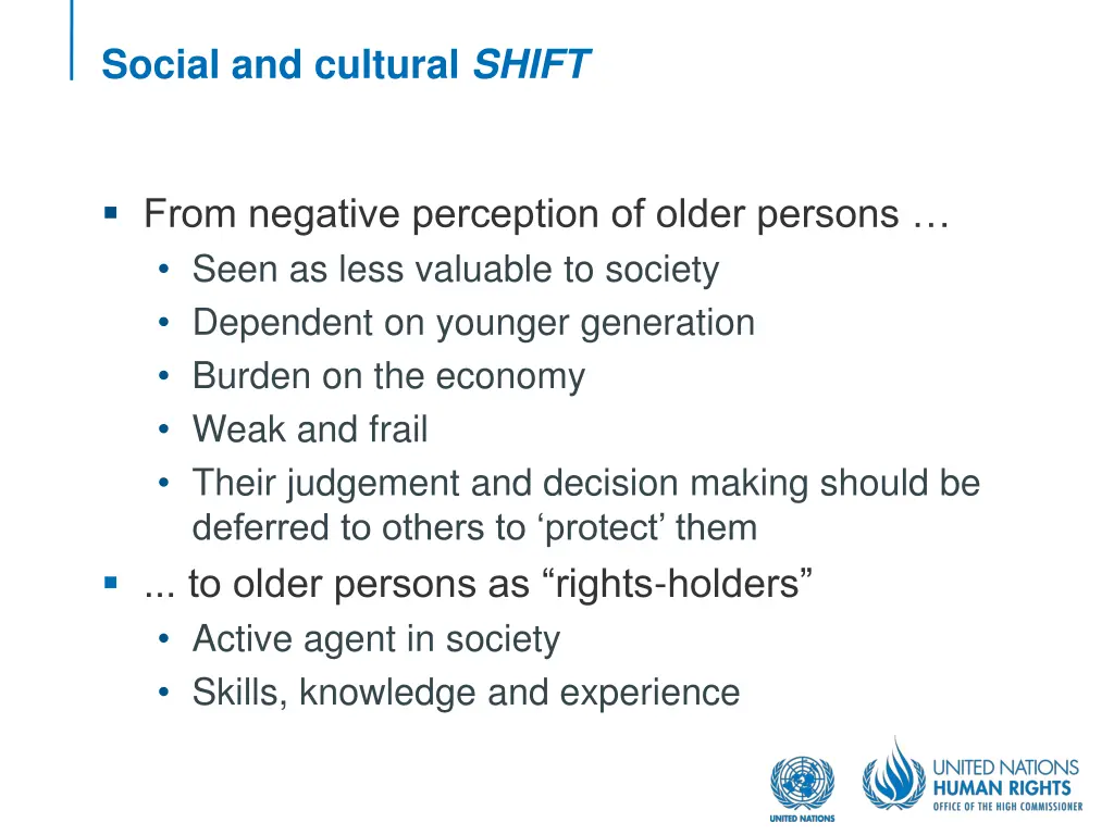 social and cultural shift