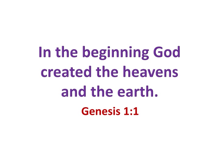 genesis 1 1