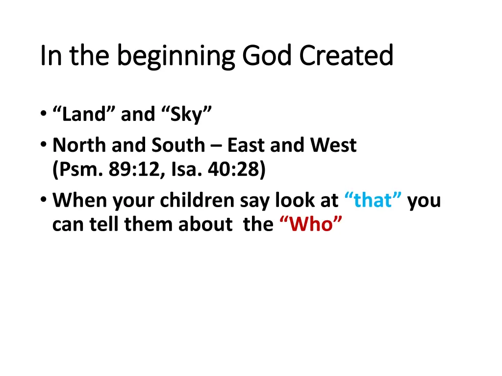 in the beginning god created in the beginning 2