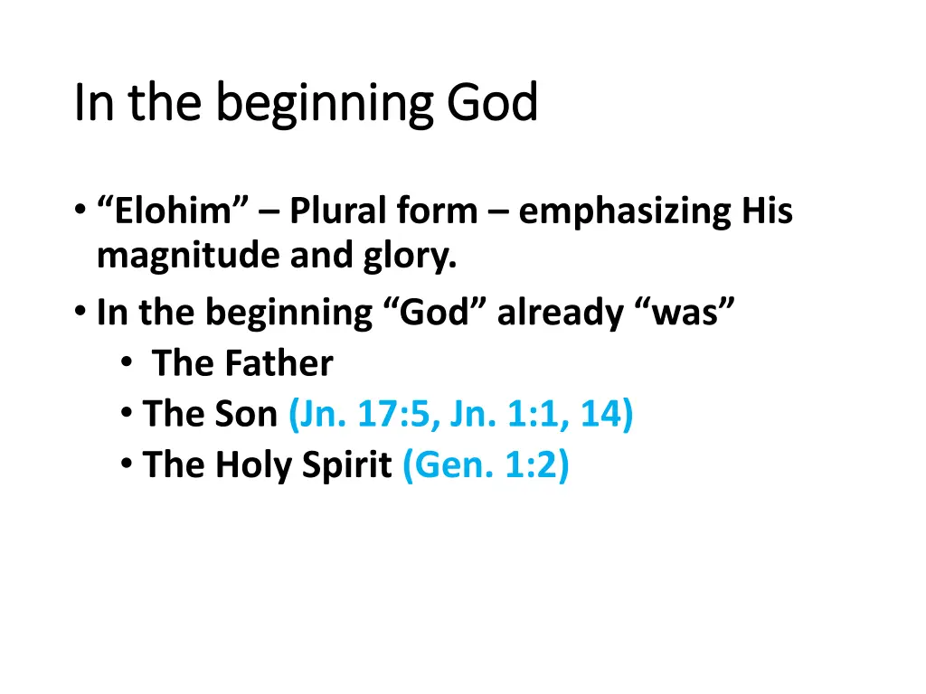 in the beginning god in the beginning god 1