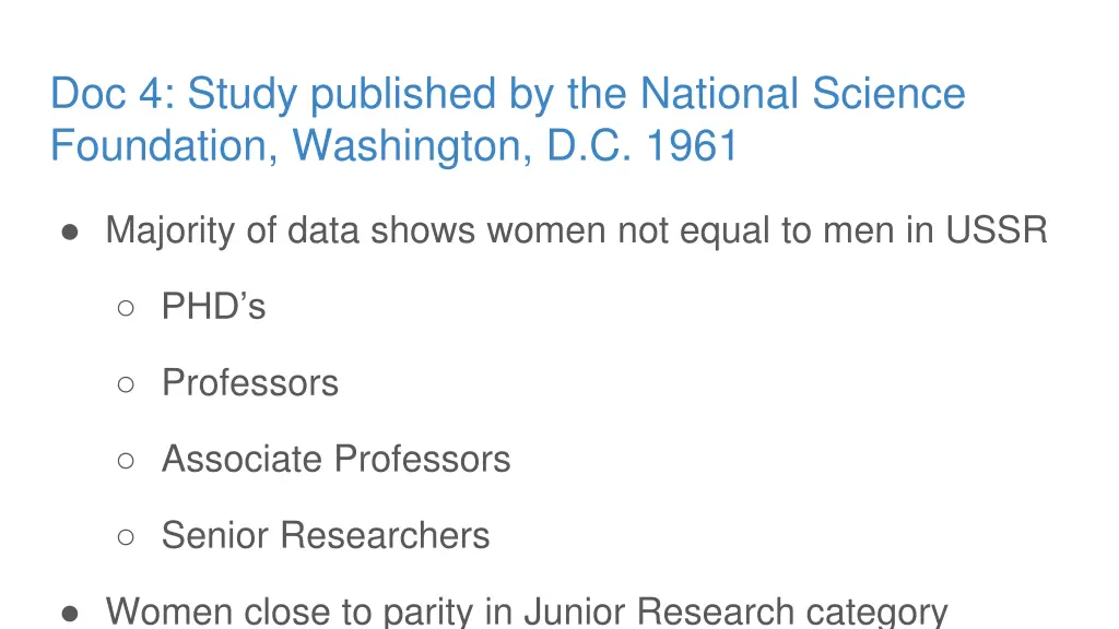 doc 4 study published by the national science