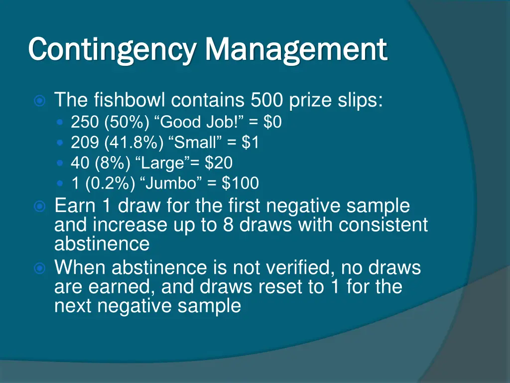 contingency management contingency management 3