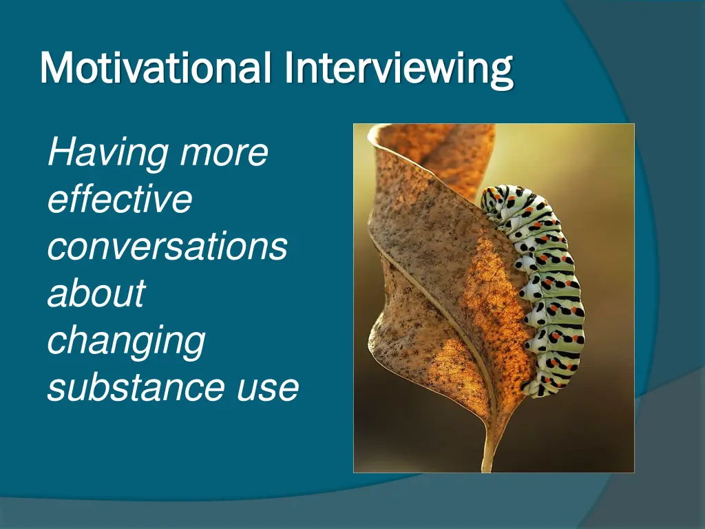 motivational interviewing motivational