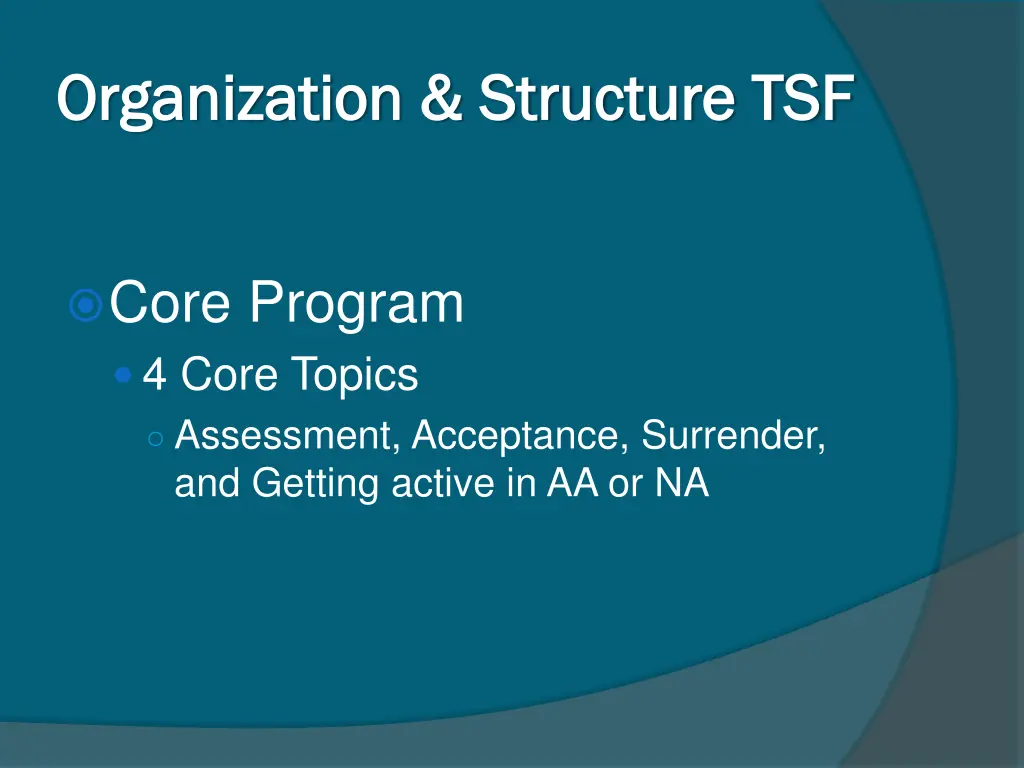 organization structure tsf organization structure 1