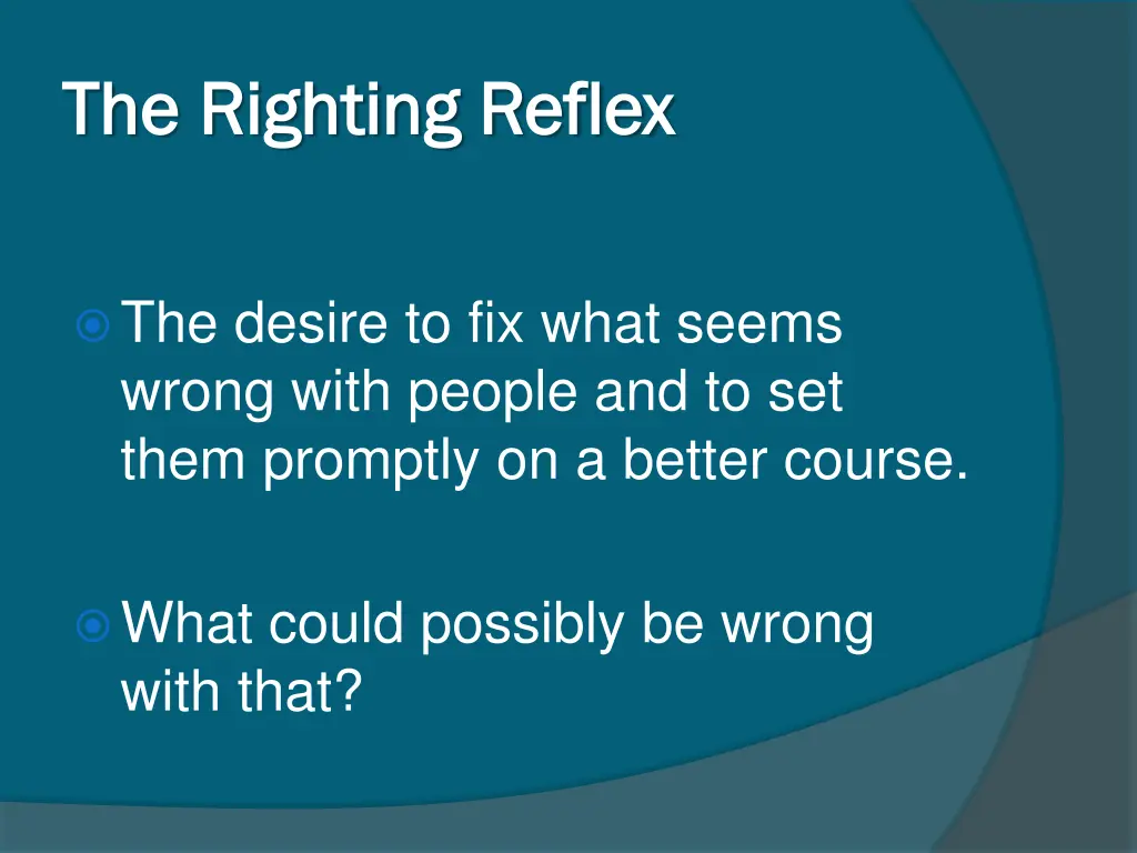 the righting reflex the righting reflex