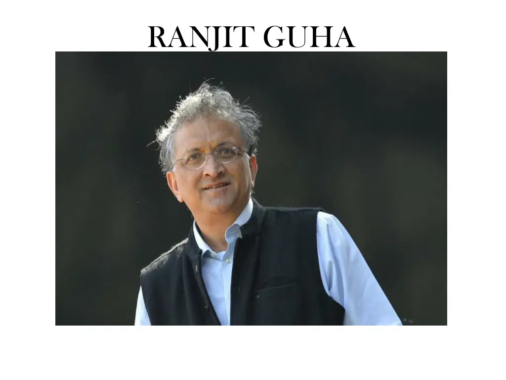 ranjit guha