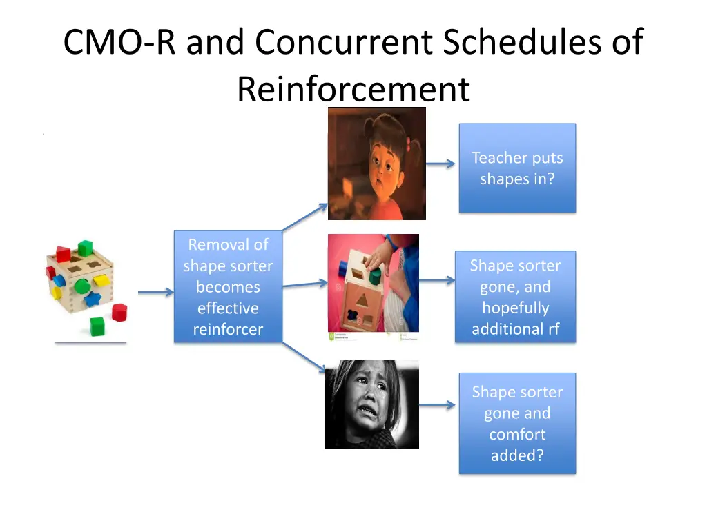 cmo r and concurrent schedules of reinforcement