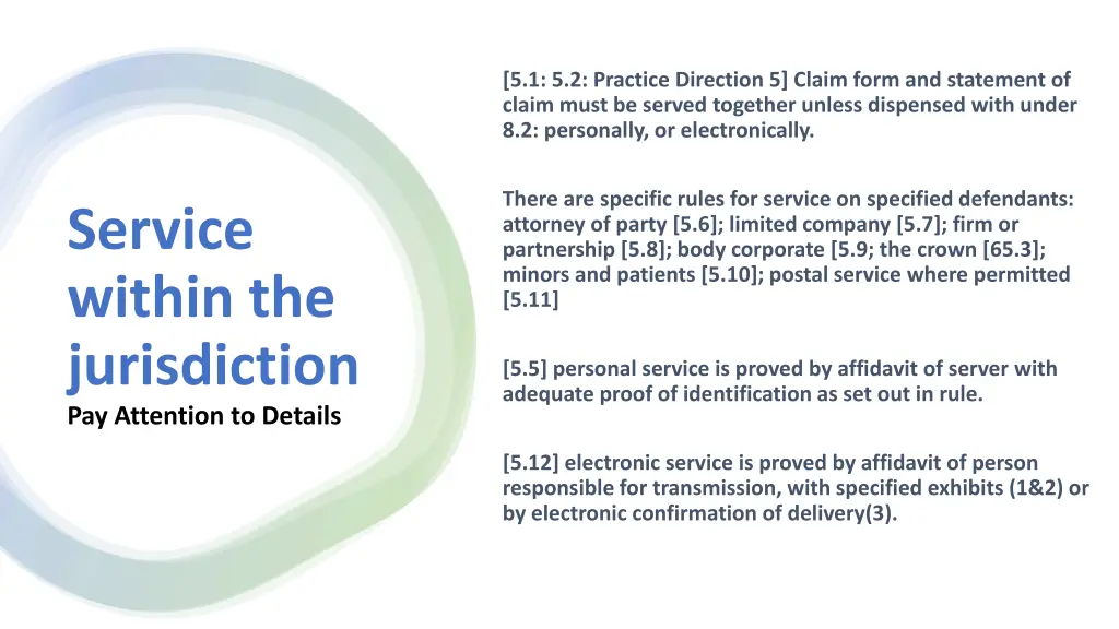 5 1 5 2 practice direction 5 claim form